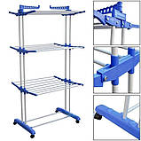 Складана сушарка для білизни Garment Rack With Wheels, фото 9