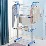 Складана сушарка для білизни Garment Rack With Wheels, фото 7