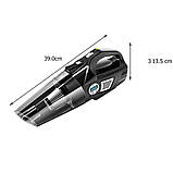 Автомобільний пилосос компресор 4 в 1 бездротової з цифровим манометром Багатофункціональний насос AKS-9200, фото 9