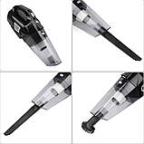 Автомобільний пилосос компресор 4 в 1 бездротової з цифровим манометром Багатофункціональний насос AKS-9200, фото 3