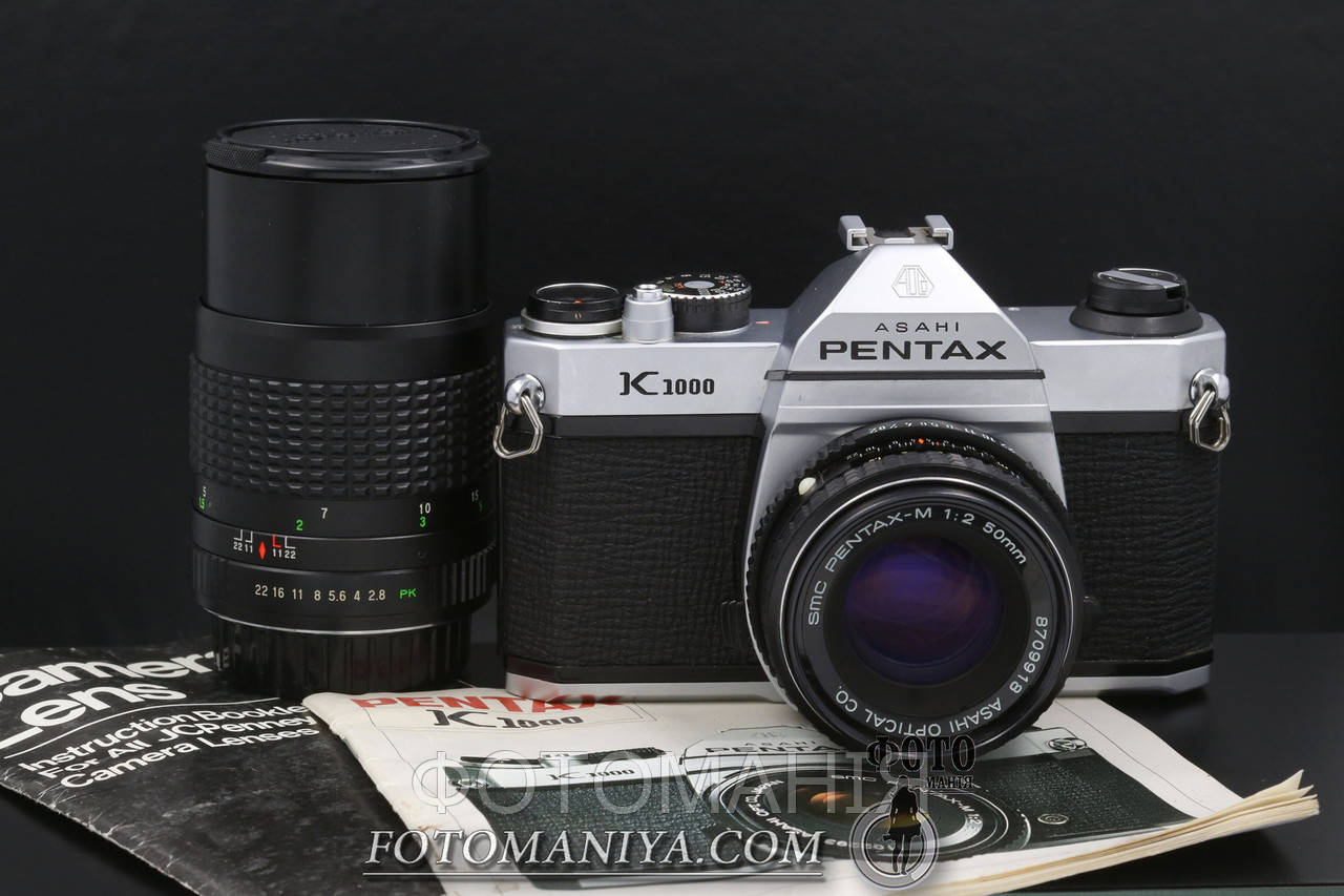 Pentax K1000 kit SMC Pentax-M 50mm f2.0 + JCPenney MC 135mm f2.8