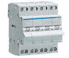 Модульний Перемикач однофазний Hager SFT440 4P 40А/400В 4 м I-0-II