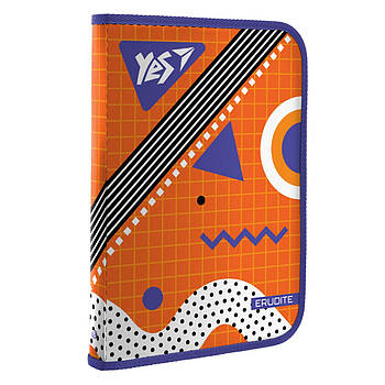 Папка факультативна YES пласт. на блискавки FC Erudite з внутр.карманом (+491929)