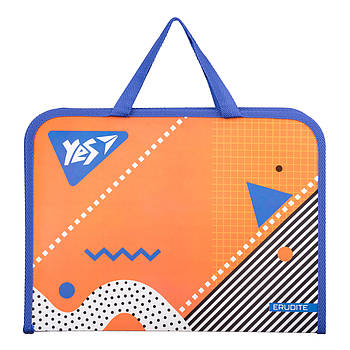 Папка-портфель YES на блискавки з тканинними ручками Erudite (491930)