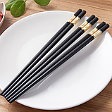 Багаторазові палички для їжі з термостійкого скловолокна 10 пар в наборі, фото 3