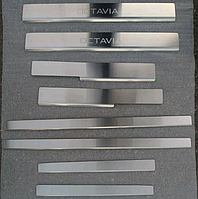 Накладки на пороги Skoda Octavia A8 з 2020 р. (Standart)