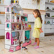 "ВЕЛИКИЙ ОСОБНЯК" ляльковий будиночок NestWood для ляльок LOL/OMG/Барбі, рожевий, фото 3
