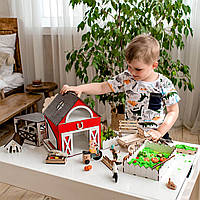 Кукольный домик - игровой набор "ФЕРМА" NestWood (комплектация MAXI)