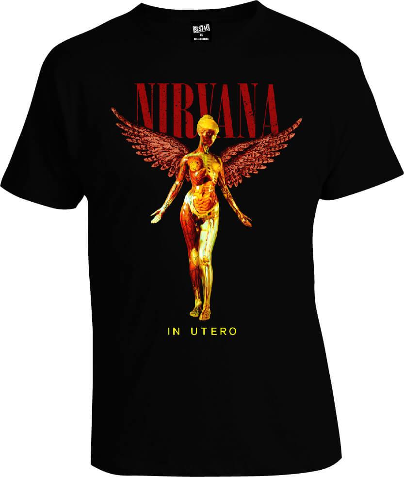Футболка Nirvana In Utero Cover | Рок футболка | Чорна футболка | Бавовняна футболка