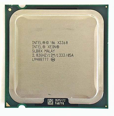 Процесор Intel Xeon X3360 4-ядра 2.83 ghz SLB8X E0 ( Q9550) для LGA775, фото 1