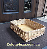 Лоток плетіння з лози. Н-10см. 30х20см. Арт:3222, фото 5