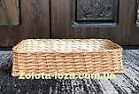 Лотки плетені з лози. Н-10см. 35х45см. Арт:3229, фото 2