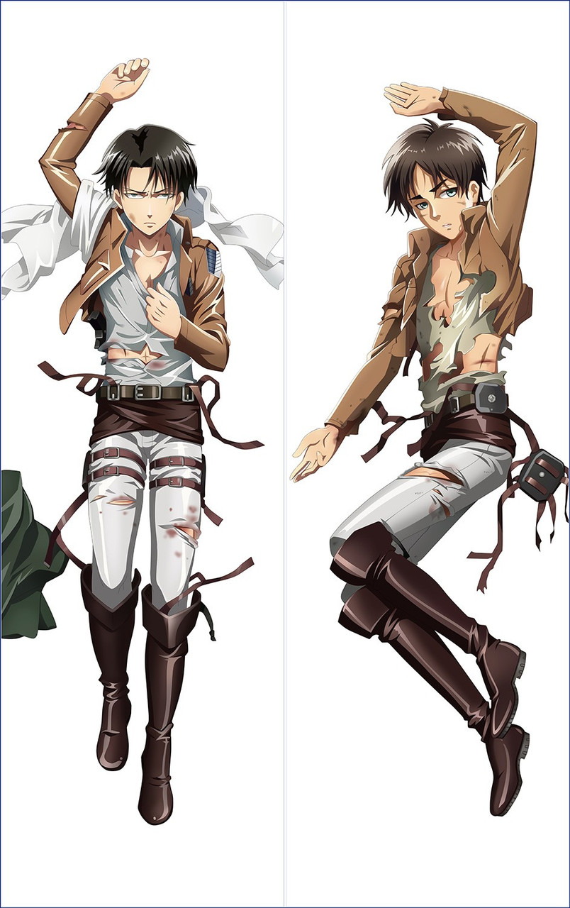 Дакімакура 150 х 50 см Подушка Леві Аккерман Атака Титанів Attack On Titan Levi Ackerman аніме принт