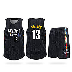 Чорна баскетбольна форма Харден Бруклін Нетс Harden No13 Brooklyn Nets 2020-21