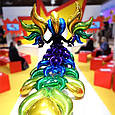 Фольгований повітряна куля завиток золотий для створення повітряного композиції хвіст русалки 55*33 см, фото 7