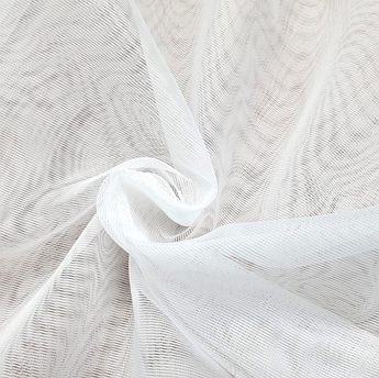 Тюль вуаль на основі бамбука, кольор білий