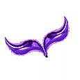 Фольгований повітряна куля завиток пурпурний для створення повітряного композиції хвіст русалки 55*33 см, фото 3