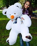 Самий величезний Плюшевий ведмедик 120см в подарунок для дівчини М'яка Іграшка Великий плюшевий ведмідь білий, фото 6
