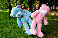 большой Плюшевый мишка медведь 160 см, голубой Оригинальный подарок для девушки, жены, подруги на день рождения