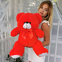 Подарунок дівчинці на день народження Маленький плюшевий ведмедик 65 см Червоний, Подарунок для дівчини