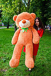 Плюшевий Ведмедик великий 160 см, карамельний Оригінальний подарунок для дівчини, дружини, подруги на день народження, фото 4