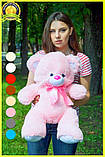 Плюшевий ведмедик м'яка іграшка Томии 65 см Рожевий, фото 2