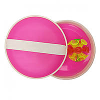 Детская игра "Ловушка" METR+ M 2872 Игровой набор мяч на присосках 15 см Розовый