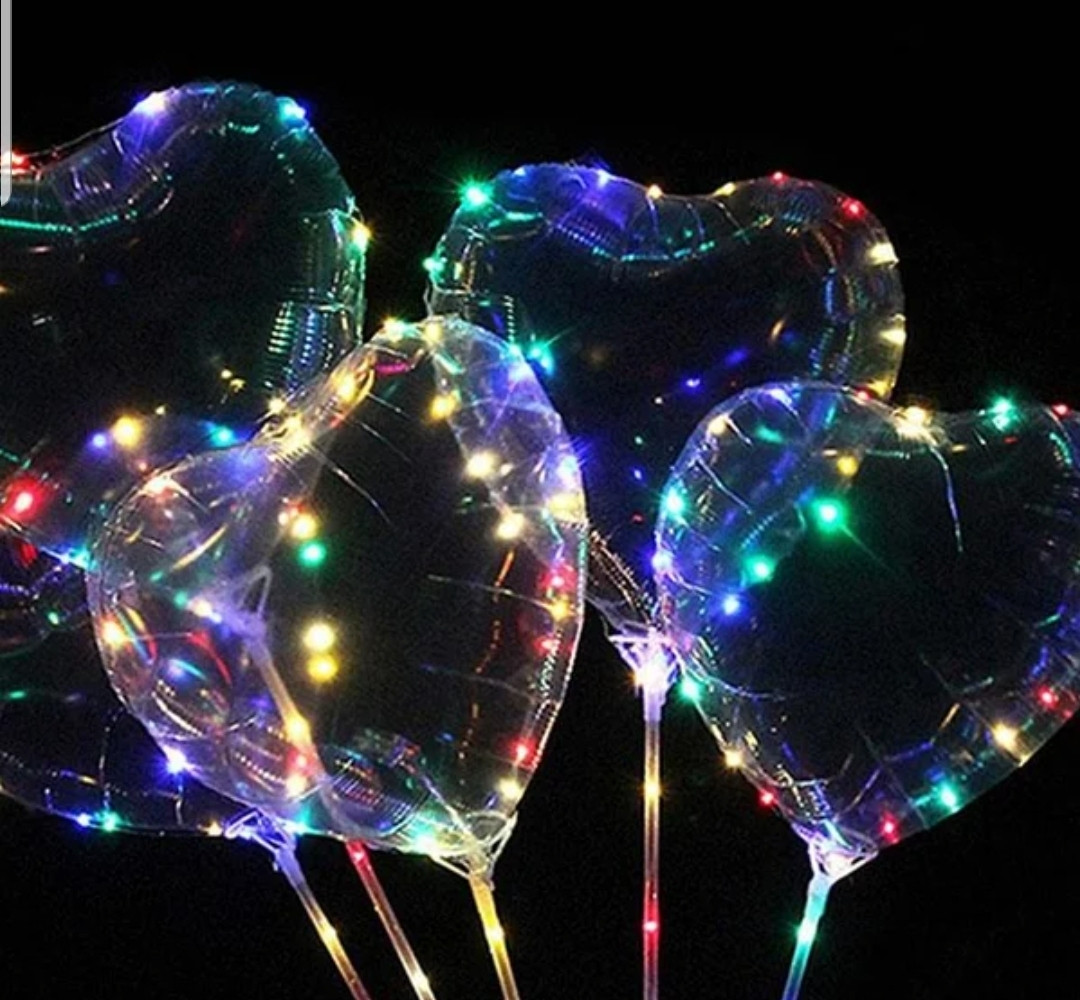 5X ГАРТИК ПОДСВІТЛЯ СЕРДЦІ ЗВИЧНИЙ З LED-ПОДСВІТКУ, 45СМ