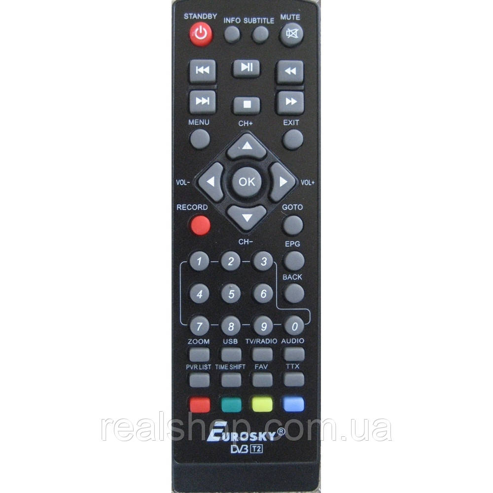 Пульт для DVB-T2 Eurosky ES-11, ES-15, 3021