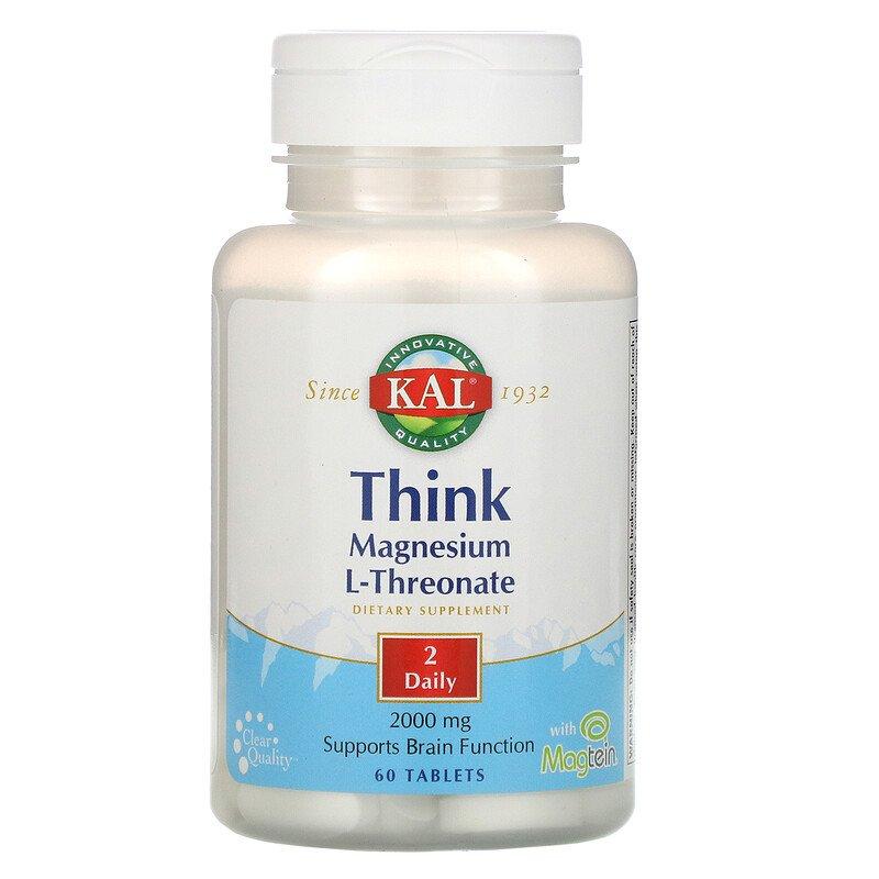 KAL Think Magnesium L-Threonate 2000 mg 60 таблеток