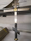 Хрест неіржавка сталь висота 90 смс шириніками-декором, фото 2
