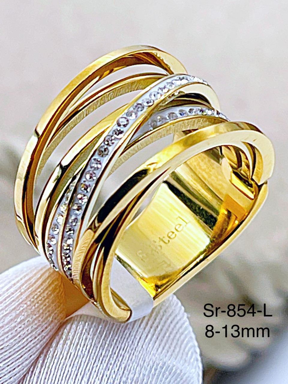 Кільце Stainlees Steel (преміум) Sr-854(6)(14-K)