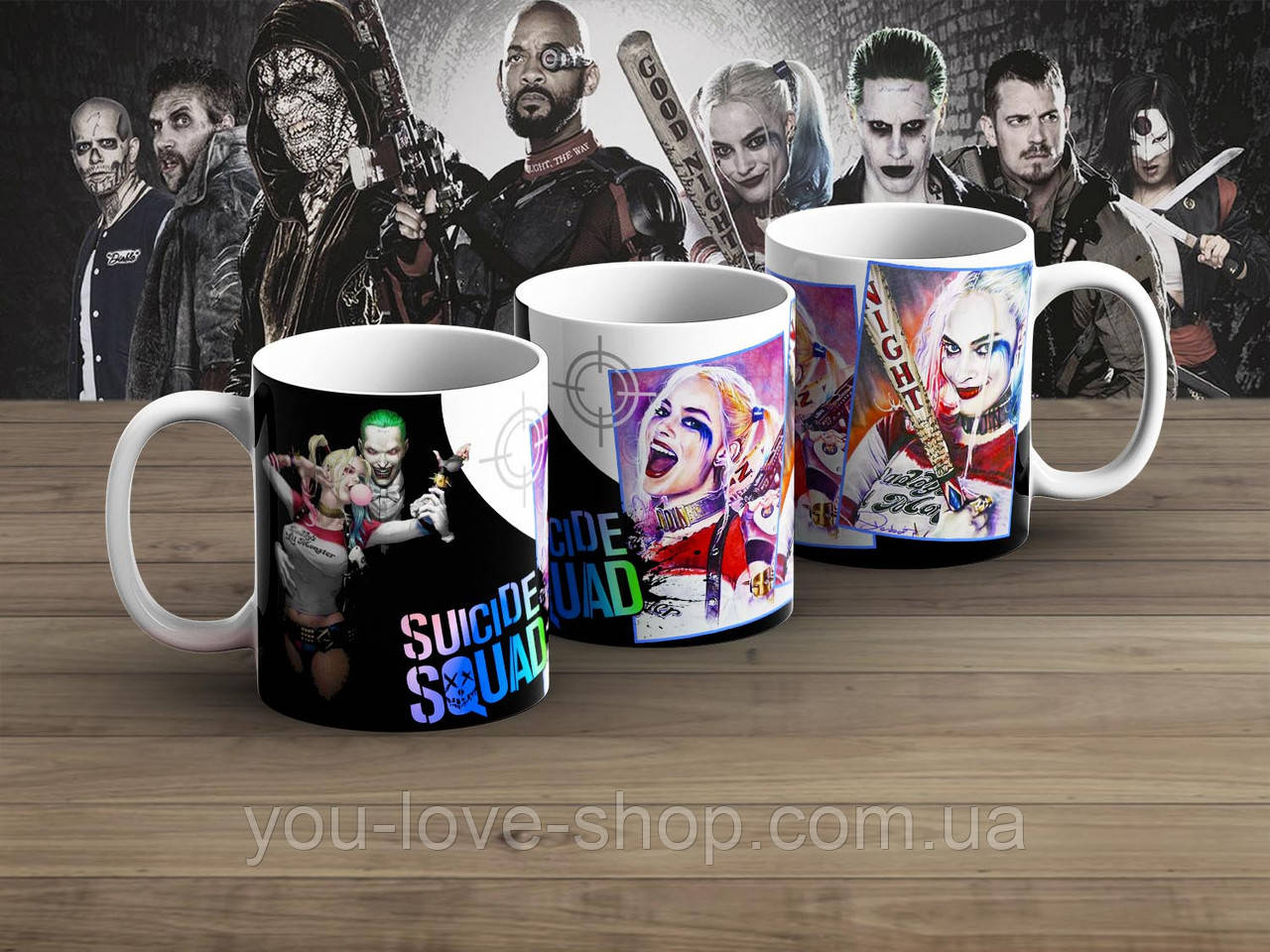 Чашка 330мл Загін самогубців "Night" / Suicide Squad, фото 1