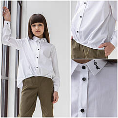 Стильна дитяча блузка для дівчаток в школу Annie розміри 134