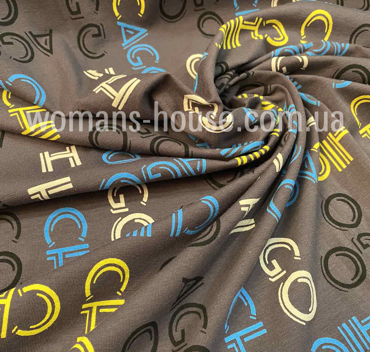 Стрейч Кулір в рулоні з рисунком 180 gsm Туреччина 180 см Чикаго