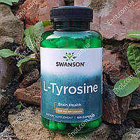 Л-Тирозин Swanson L-Tyrosine 500 мг 100 капсул