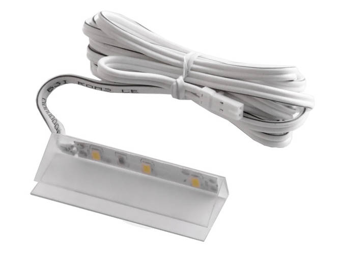Купить Клипса светодиодная пластиковая для подсветки стеклянных полок ...