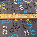 Стрейч Кулір бавовна 180 gsm ширина 180 см малюнком Літери, фото 2