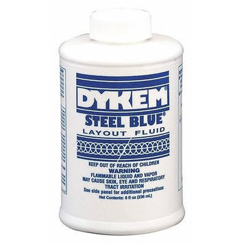 Фарба дорожня по металу Dykem Steel Blue Layout Fluid синя 240 мл (80400)