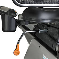 Велотренажер горизонтальний електромагнітний inSPORTline Halimed сірий, фото 5