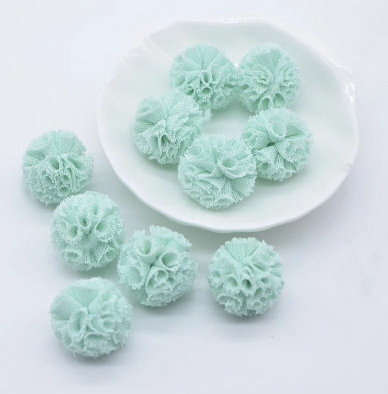 Помпон з фатіну 2 см бірюзовий, фото 1