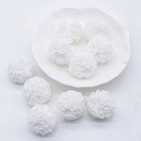 Помпон з фатіну 2,5 см білий