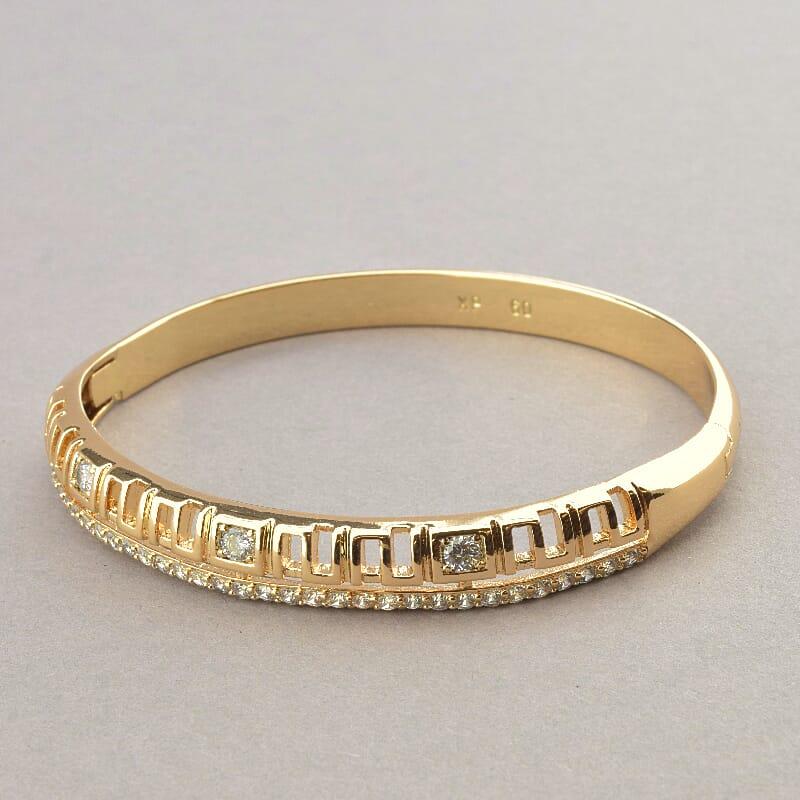 Браслет на руку Xuping Jewelry Фіаніт 18 сантиметрів (позолота 18к), фото 1