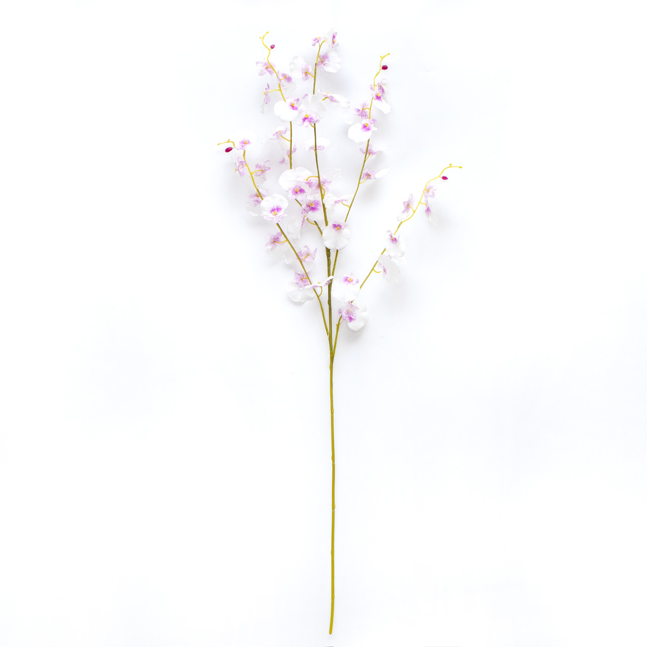 Штучна гілка Орхідея, тканина, пластик, 88 см, рожева (630164), фото 1