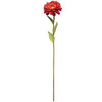 Искусственный цветок Маргаритка, ткань, пластик, 50 см, красный (630270)