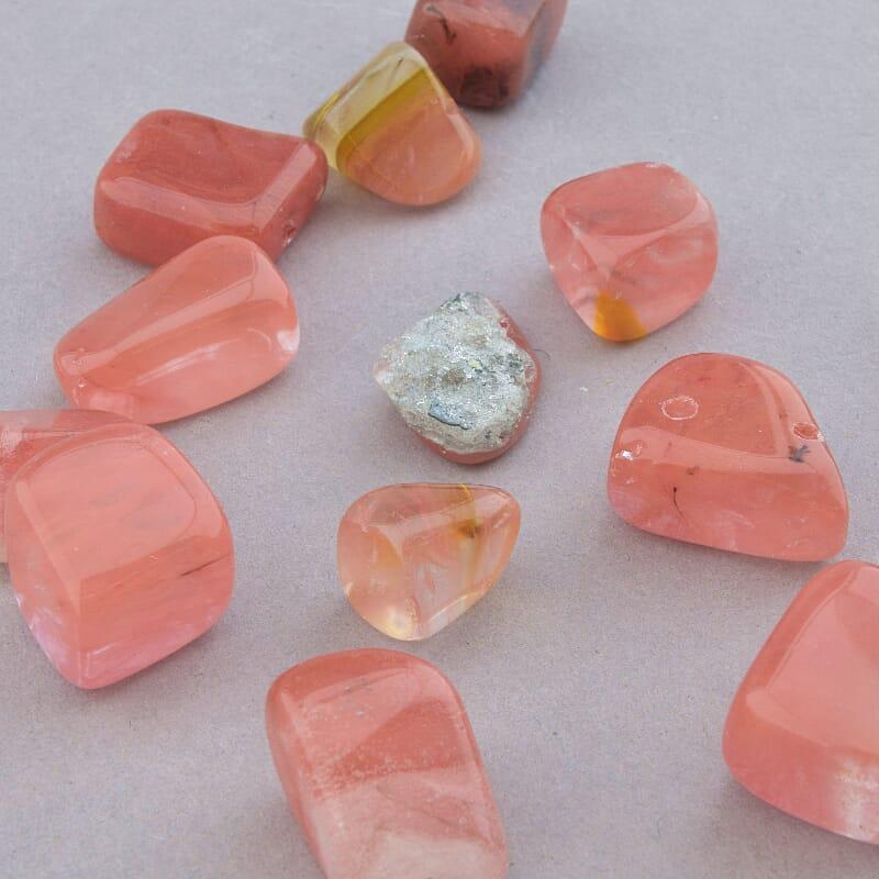 Галтовка из натурального камня Халцедон 15х10, фото 1