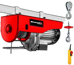 Тельфер Einhell TC-EH 500-18 (2255145): 1000 Вт, 250/500 кг до 18 м, сталевий трос