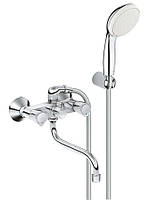 Кран для ванны двухвентильный с длинным изливом GROHE COSTA S 2679210A хром латунь 112631