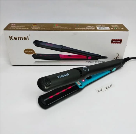 Профессиональный утюжок выпрямитель для волос Kemei JB-KM-2168 с мгновенным нагреванием и эргономичной ручкой. - фото 10 - id-p1441926633