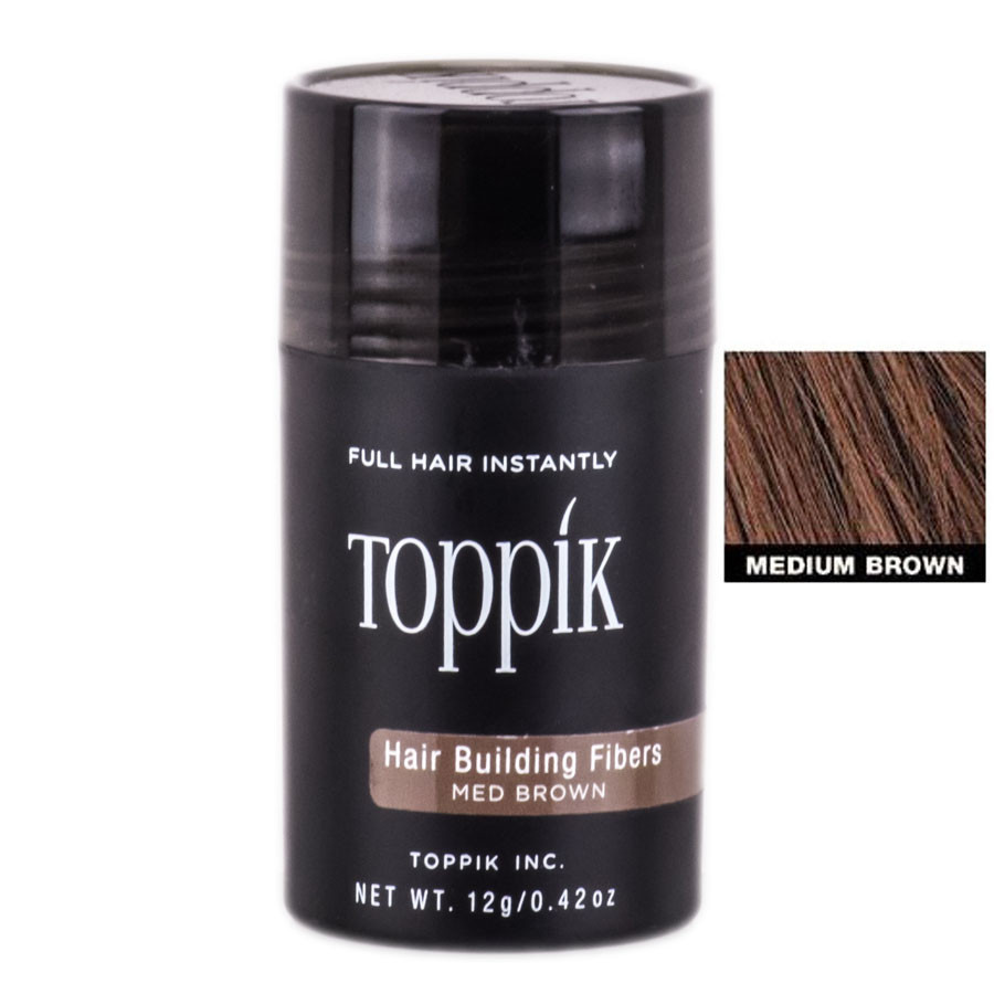 Кератиновий загусник для рідкого волосся Toppik 12 г. medium brown